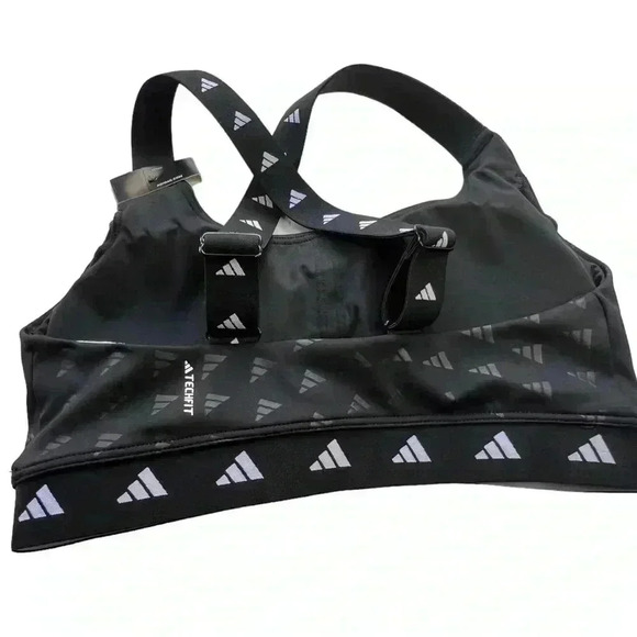 Adidas Women's Powerreact Medium Support Techfit Bra•Size XS A-C•NWT• - Picture 2 of 9